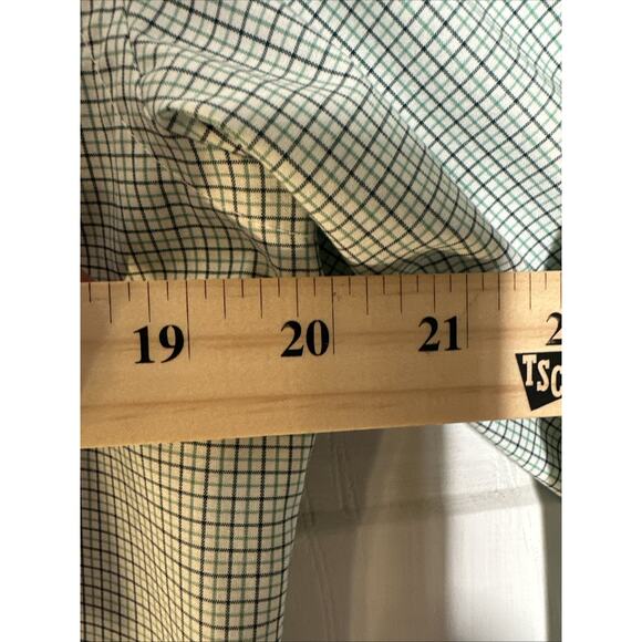 J Crew Men's Large 16 33 Ludlow Button Front Slim Fit Shirt Checkered - Picture 5 of 10